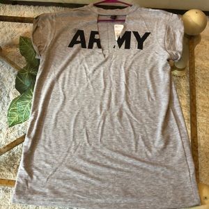 NWT ARMY casual sleep shirt/night gown
